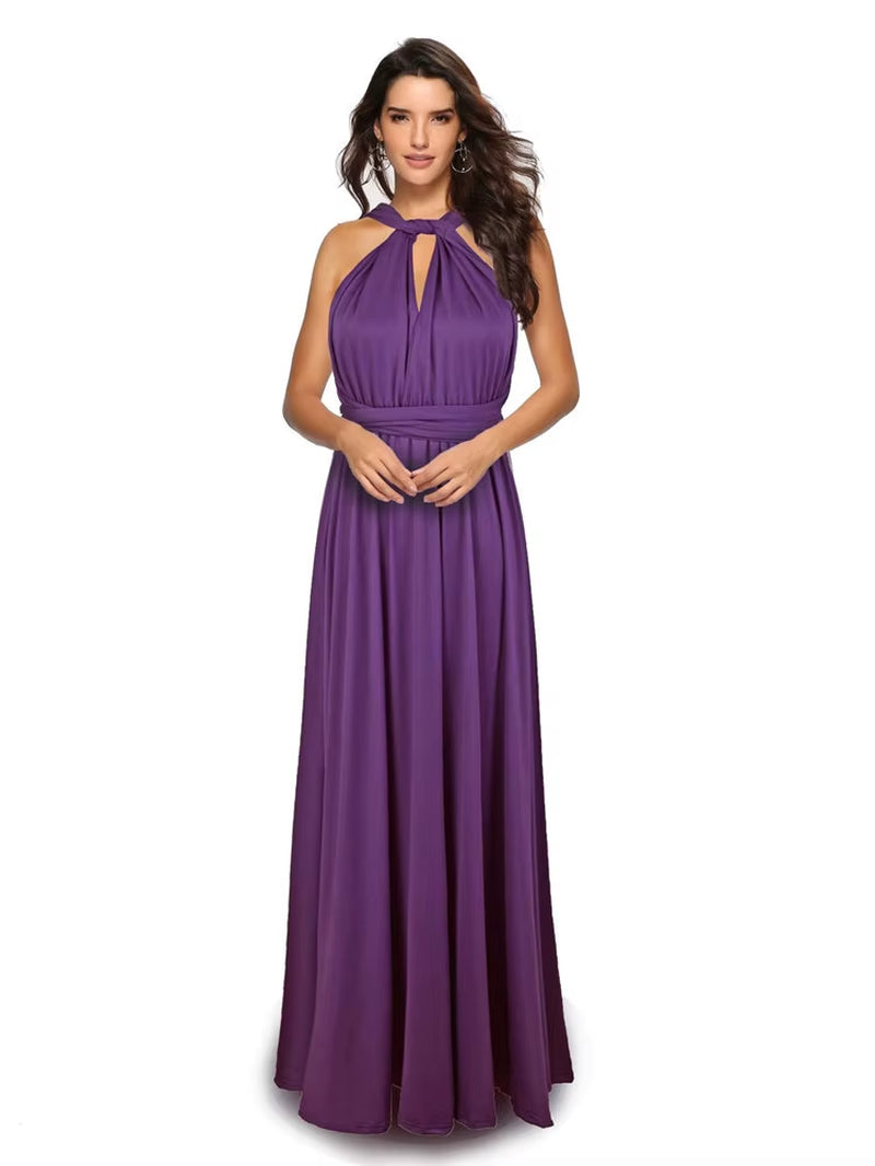 Sexy Women Boho Maxi Club Dress Red Bandage Long Dress Party Multiway Bridesmaids Convertible Infinity Robe Longue Femme