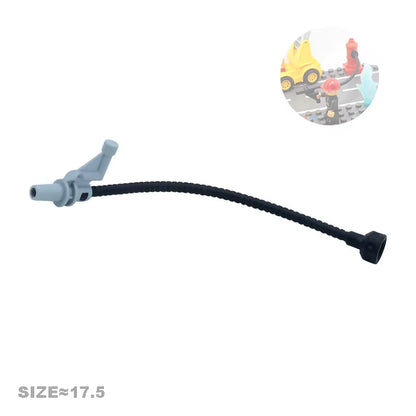 Big Building Blocks Accessories Compatible Train Track Set Traffic Signs Trailer Carriages Railway Rails Children Bricks Toys