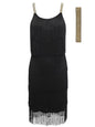 Vintage Vestidos 1920S Flapper Girl Fancy Dress Great Gatsby Dress Costumes Slash Neck Strappy Fringe Swing Party Dress Women