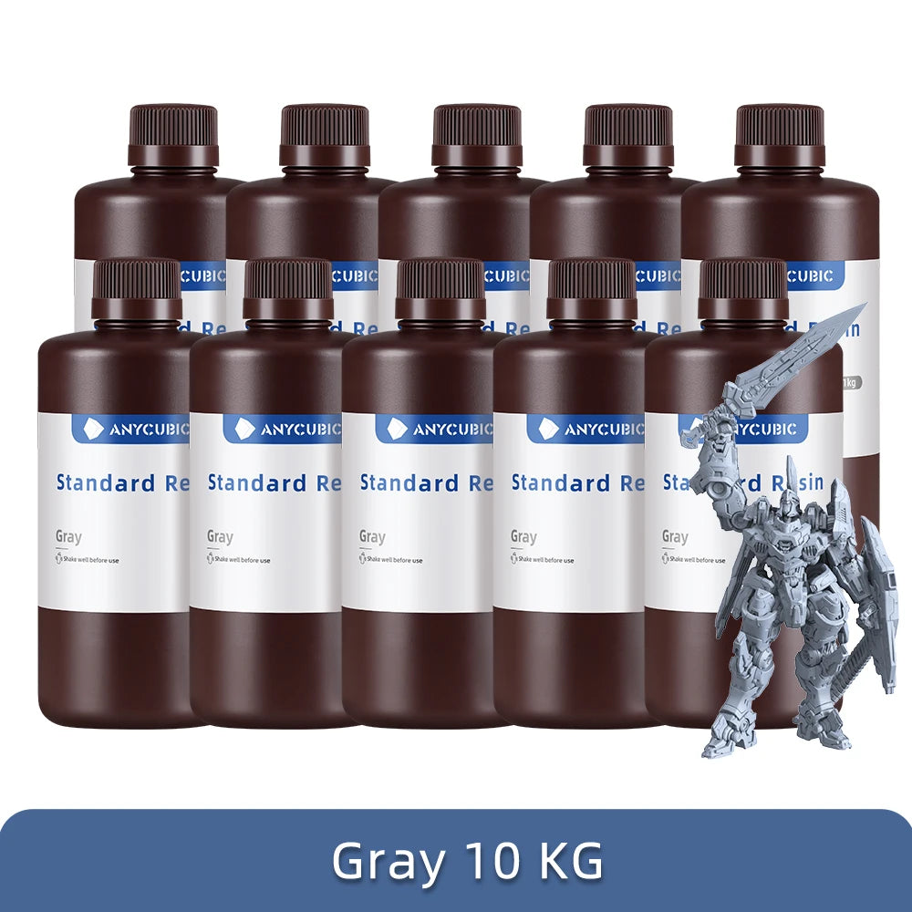 1Kg/10Kg Liquid Photopolymer Standard Resin 405Nm UV Resin for 3D Printer LCD Printing Resin Material for Photon Mono
