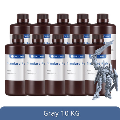 1Kg/10Kg Liquid Photopolymer Standard Resin 405Nm UV Resin for 3D Printer LCD Printing Resin Material for Photon Mono