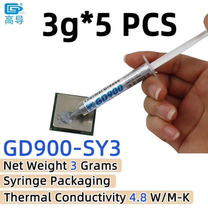 Net Weight 1/3/7/15/30 Grams Gray 900 Thermal Conductive Grease Paste Plaster Heat Sink Commpound for CPU LED SSY BAS BR BX CB