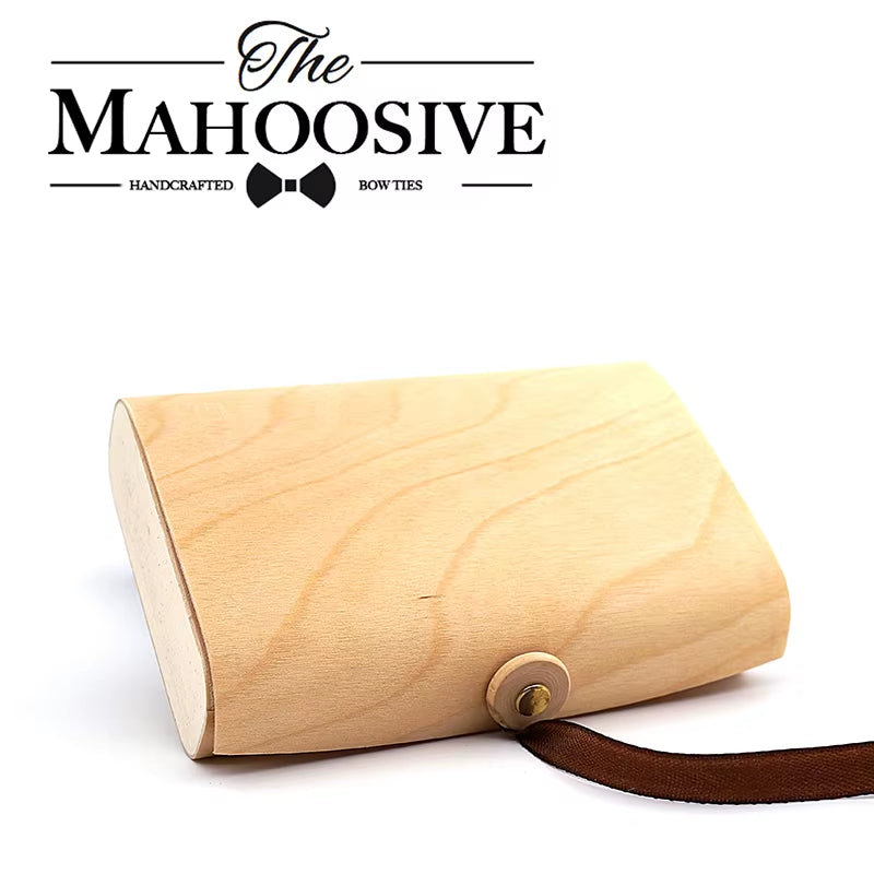 Mahoosive Bow Ties Wood Boxes Organizer Natural Wood Boxes with Lid Golden Lock Wood Boxes for Gifts Caja Madera Wooden Boxes