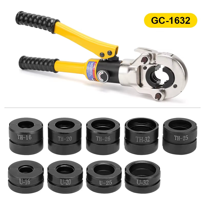 Europe Warehouse Hydraulic Pex Pipe Crimping Tools for Pex,Stainless Steel and Copper Pipe with TH,U,V,M,VAU Jaws
