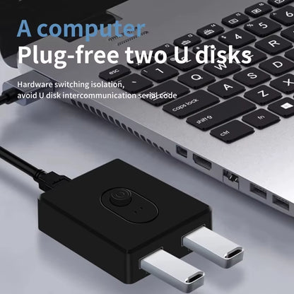 USB 3.0 Switcher KVM Switch 1X2/2X1 Bidirectional USB Hub for Computer Laptop to Keyboard Mouse Printer U Disk USB 2.0 Extender