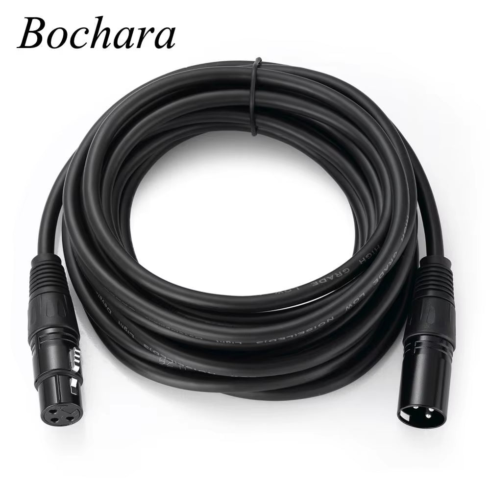 XLR Cable Male to Female M/F OFC Audio Cable Shielded for Microphone Mixer 1M 1.8M 3M 4.5M 5M 6M 7.6M 10M 15M 20M