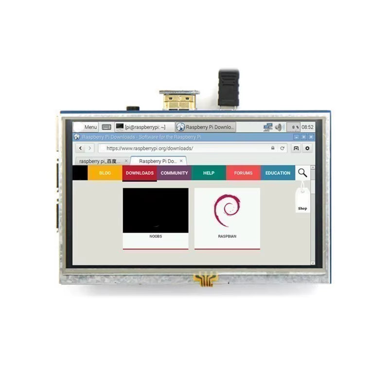 2.4/2.8/3.2/3.5/5/7/10.1 Inch Touch LCD Display Module Support for Raspberry Pi 3B+ 4 B