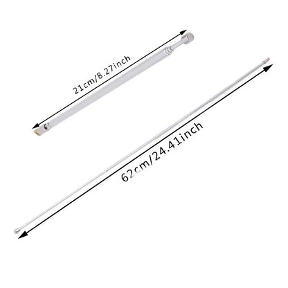 Antenna Radio Portable 4 Sections TV Antenna Telescopic Rotatable Antenna Aerial for Radio TV Antenna Rod Telescopic Antenna NEW