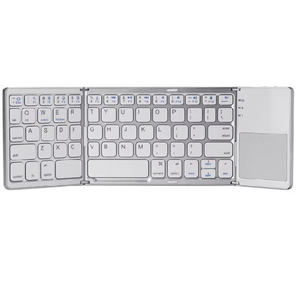 New Portable Mini Three Folding Bluetooth Keyboard Wireless Foldable Touchpad Keypad for IOS Android Windows Ipad Tablet