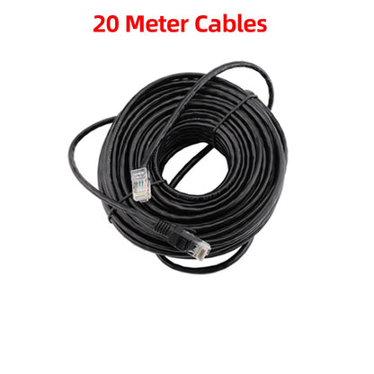 10M 20M 30M 50M Cat5 Ethernet Network Cable RJ45 Patch Outdoor Waterproof LAN Cable Wires for CCTV POE IP Camera System
