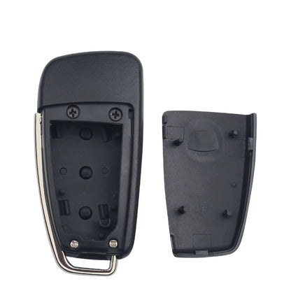 Replacement Folding Flip Remote Car Key Shell Case 3 Button Case for AUDI No Blade
