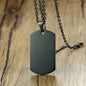 Stainless Steel Double Dog Tag Necklace for Men High Polished Pendant ID Men Jewelry 24" Chain Necklace