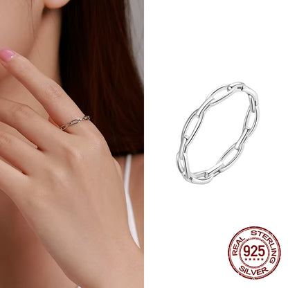 Hot Sale 100% 925 Sterling Silver Styles Stackable Ring Party Finger Wedding Rings for Women Original Fashion Jewelry Gift