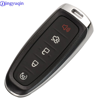 5 Buttons Remote Car Key Case Cover Fob for Ford Explorer Edge Escape Flex Taurus 2011 2012 2013 2014 2015 Smart Car