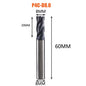 Solid Carbide Roughing End Mill 4 Flute CNC Milling Cutter Bits Router Bit for 50 Hrc Metal Roughing Machining 6Mm to 20Mm