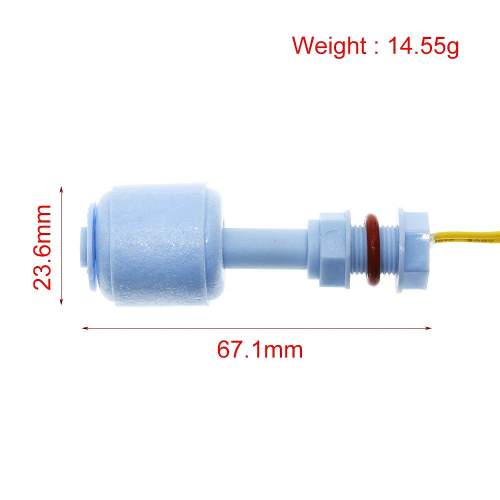 1/3PCS 52Mm PP Liquid Water Level Sensor Horizontal Float Switch down for Arduino