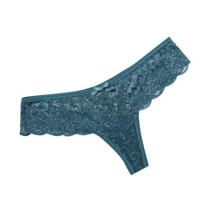 Women'S Panties Sexy Lace Transparent Underwear Hollow Out Female Low Waist Briefs Breathable Lingerie Intimates Underpants