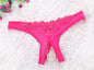 Women Low Waist Panties Lace G Strings Sexy Underwear Pearl Crotchless Briefs Female Lingerie Tanga