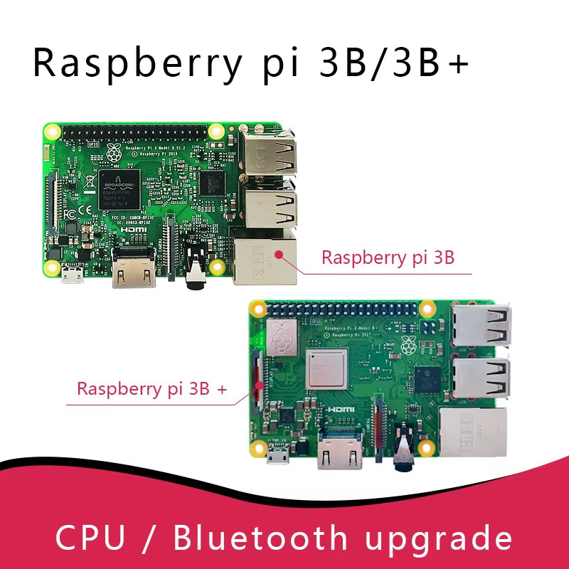 Original Raspberry Pi 3 Model B /3B+ plus BCM2837 1.2G ,Raspberry Pi 3 B+ with 2.4G & 5G WIFI 4.2 BT and Poe
