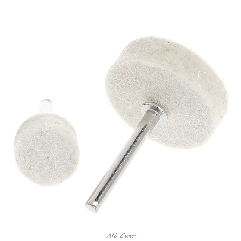 50Pcs 13Mm Wool Felt Polishing Buffing Wheel Grinding Polishing Pad 2Pcs 3.15 Mm Shanks for Dremel Rotary Tool