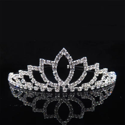 Princess Crystal Tiaras and Crowns Headband Kid Girls Love Bridal Prom Crown Wedding Party Accessiories Hair Jewelry