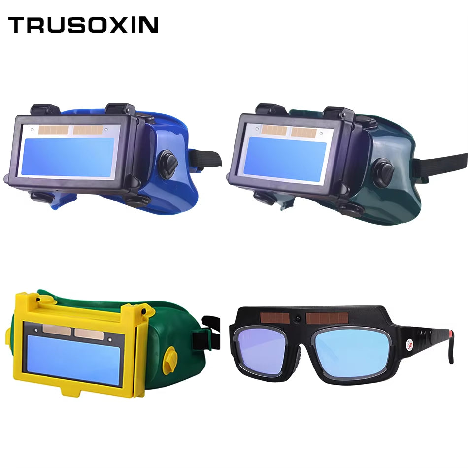 Solar Auto Darkening Eyes Mask True Color Welding Helmet Welding Mask Eyeshade/Patch/Eyes Goggles for Welder Eyes Glasses