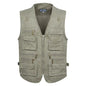 8XL 9XL 10XL New Male Casual Summer Big Size Cotton Sleeveless Vest with Many 16 Pockets Men Multi Pocket Photograph Waistcoat