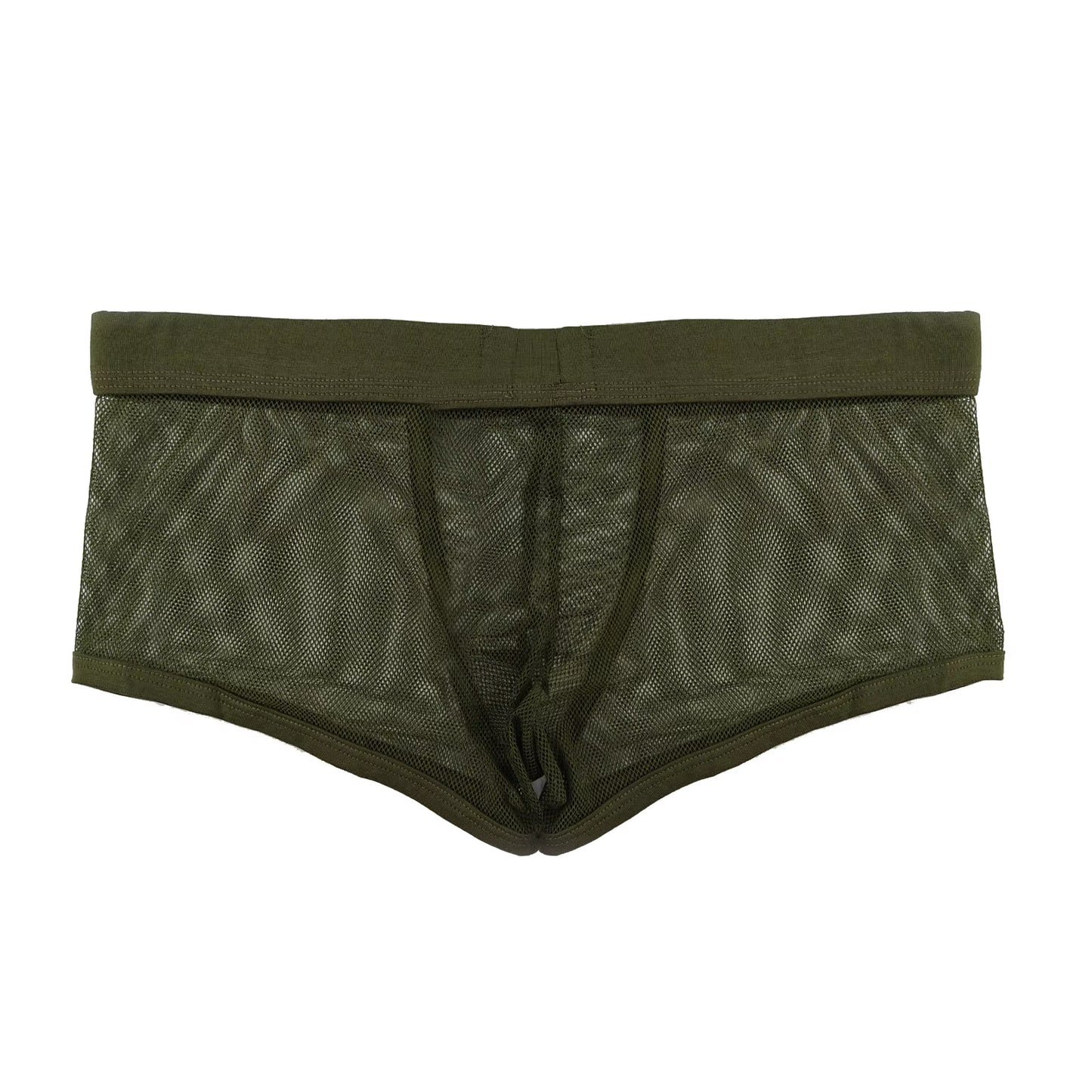 Boxers Men Mesh Sheer Underwear Sexy Man Transparent Boxer Shorts Underpants Trunks Cueca Panties See-Through Bottoms