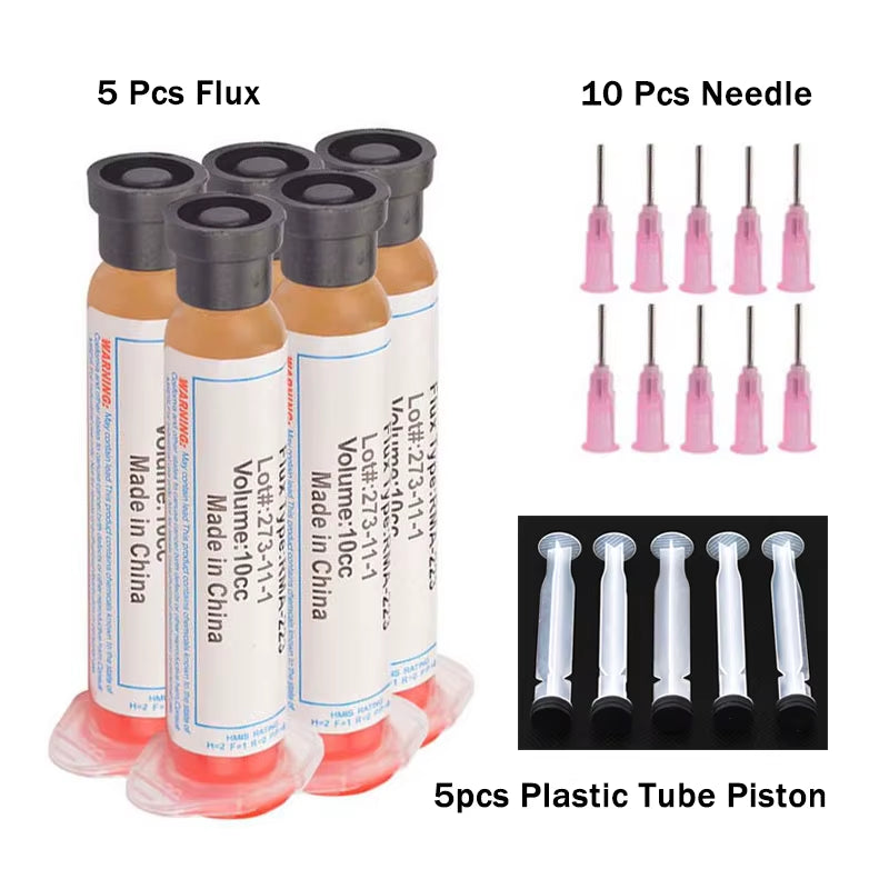 10Cc Solder PCB SMD Soldering Paste Flux Grease RMA223 RMA-223 for Chips Computer Phone LED BGA SMD PGA PCB DIY Repair Tool