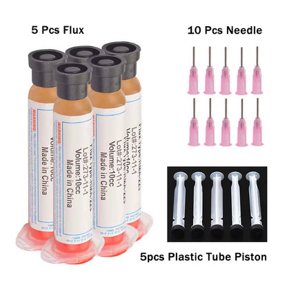 10Cc Solder PCB SMD Soldering Paste Flux Grease RMA223 RMA-223 for Chips Computer Phone LED BGA SMD PGA PCB DIY Repair Tool