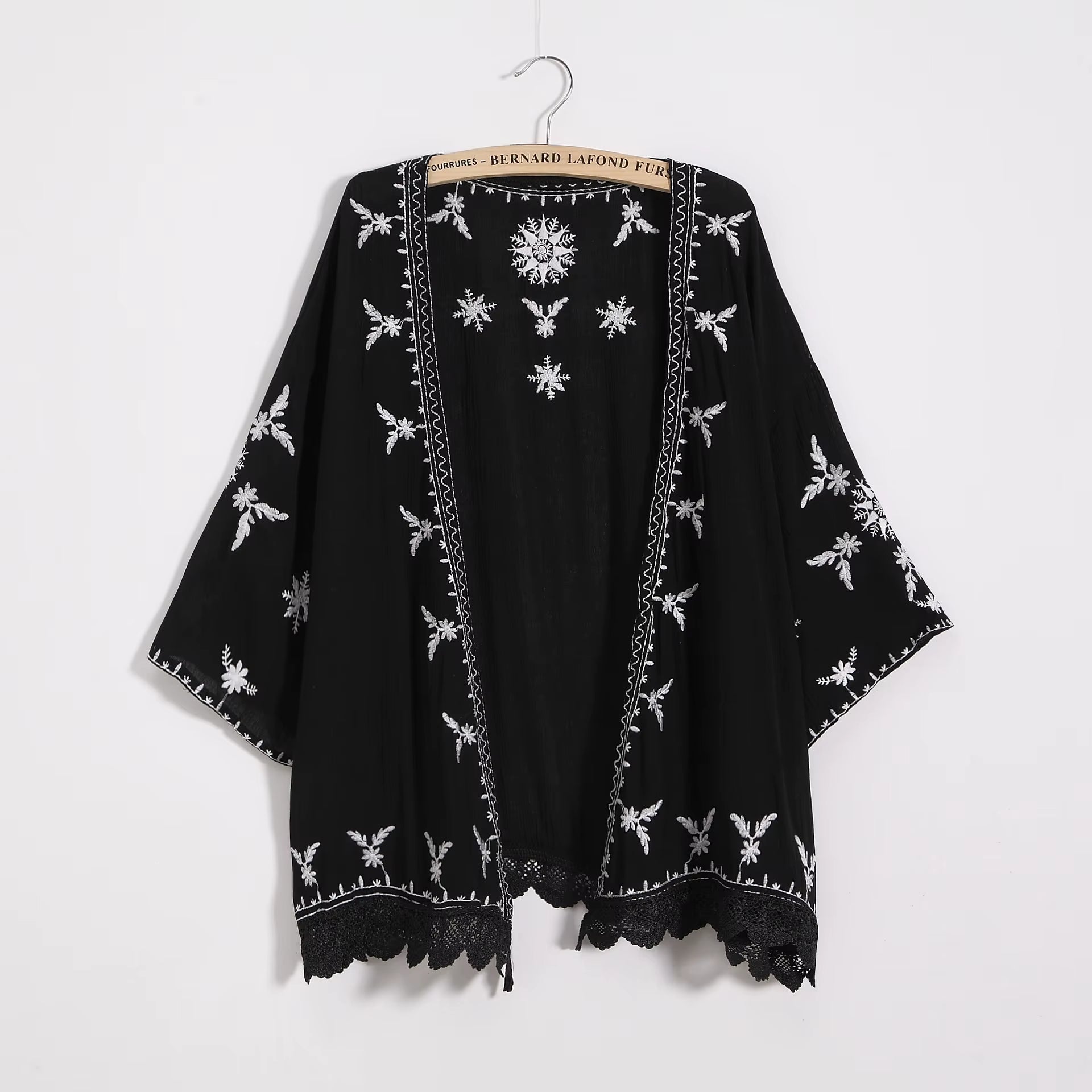 Women Embroidery Kimono Cardigan 2023 Boho Fashion Summer Shawl Shirt Blouse Sunscreen Lace Loose Tops Outwear Blusas Feminina
