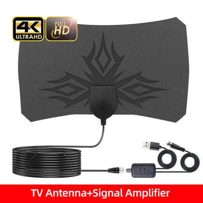 8K 4K TV Antenna for Global Digital TV 1080P 25DB High Gain Booster HD for RV Outdoor Car Antenna Indoor TV Free Channel