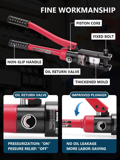 Hydraulic Crimping Tool YQK-300 Crimping Range 10-300Mm² Copper and Aluminum Terminal Compression Tool Wire Rope Crimper
