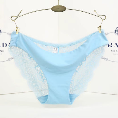 Ladies Underwear Woman Panties Sexy Lace plus Size Panty Transparent Low-Rise Cotton Briefs Intimates New Hot Sale