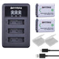 NP-BX1 Np Bx1 Battery + 3 Slots LCD Charger for Sony DSC-RX100 DSC-WX500 IV HX300 WX300 HDR-AS15 X3000R MV1 AS30V HDR-AS300