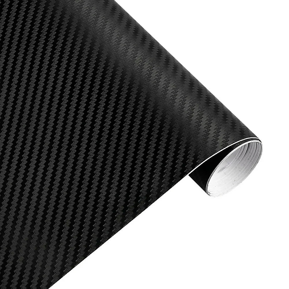 30Cmx127Cm 3D Carbon Fiber Vinyl Car Wrap Sheet Roll Film Car Stickers and Decal Motorcycle Auto Styling Accessories Automobiles