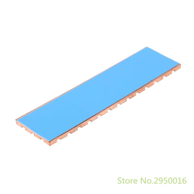 Copper Heatsink Cooler Heat Sink Thermal Conductive Adhesive for M.2 NGFF 2280 PCI-E NVME SSD 67X18Mm Thickness 1.5/2/3/4/6Mm