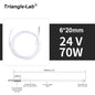Trianglelab 3D Printer 6*20MM 12V/24V 40W Heater Cartridge with 100CM Cable for 3D Printer for PT100 HOTEND Volcano MK8 MK9