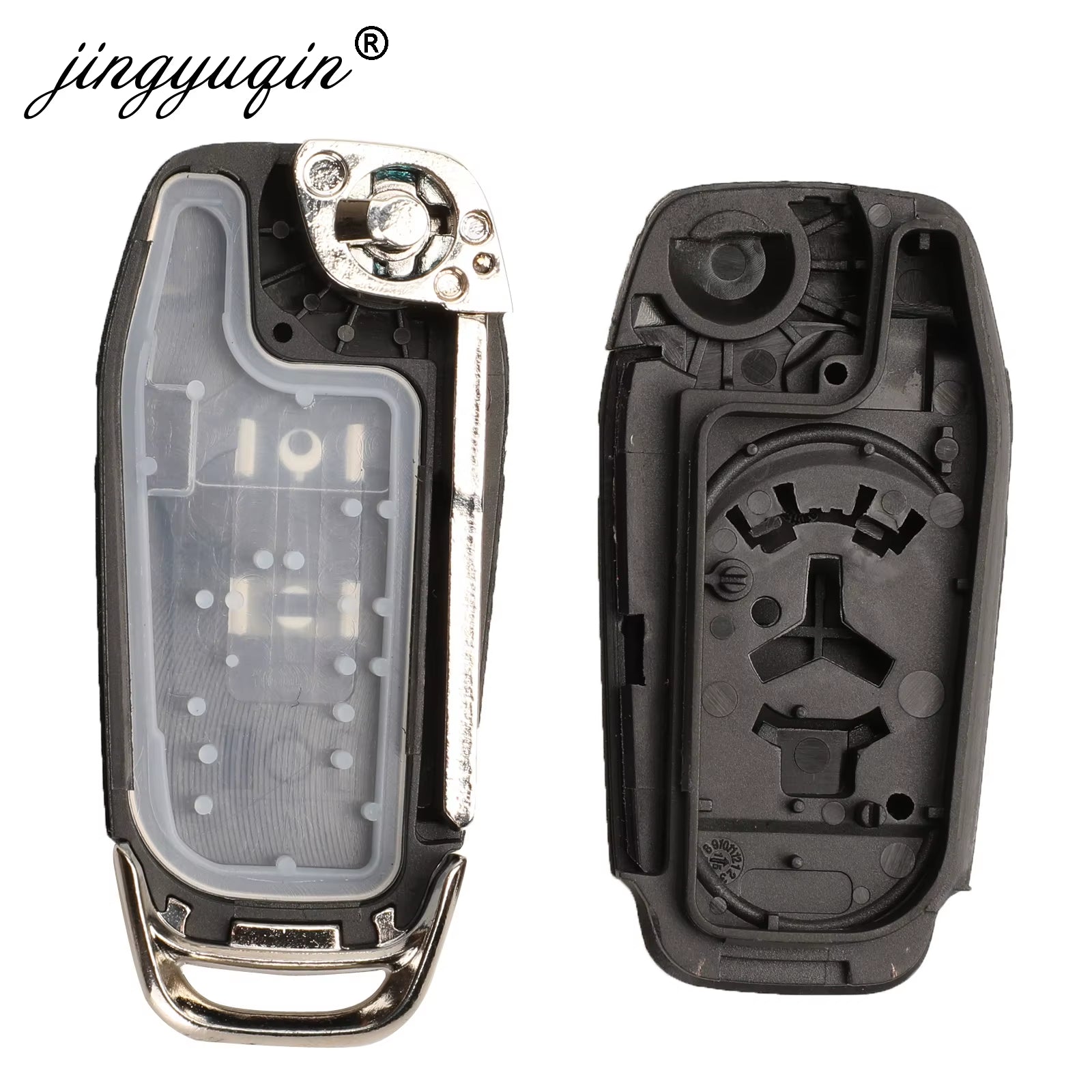 2/3/4 Button Flip Folding Car Key Shell Case for Ford Focus Fusion Mk2 Mk7 Explorer Ranger Uncut Blank HU101 Blade