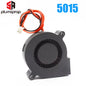 5015 12V 24V Cooling Turbo Fan Brushless Extruder DC Cooler Blower 50X50X15Mm Black Plastic Fan for Reprap 3D Printer