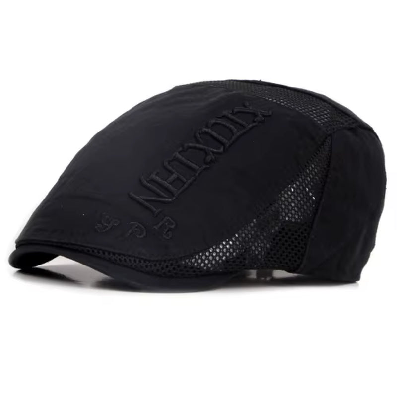 HT953 Berets Cotton Flat Advance Driver Flat Cap Men Casual Sun Hats Korea Style Spring Summer Women Men Beret Hats