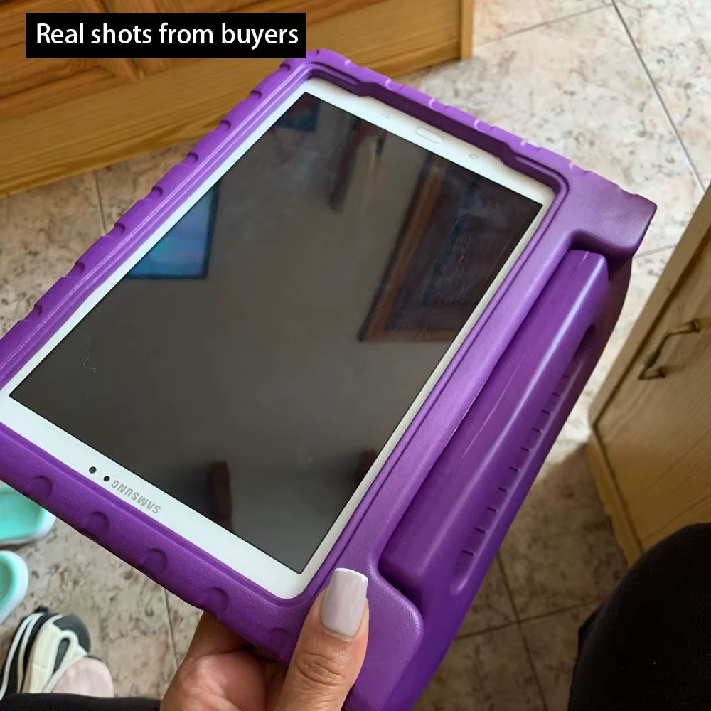For  Galaxy Tab a 10.1 Inches 2016 Model Number SM-T580 / T585 Case Shock Proof EVA Full Body Stand Kids Tablet Cover
