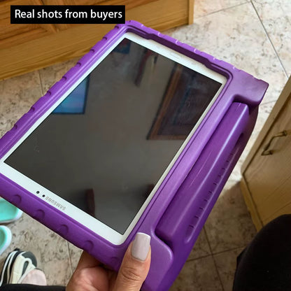 For  Galaxy Tab a 10.1 Inches 2016 Model Number SM-T580 / T585 Case Shock Proof EVA Full Body Stand Kids Tablet Cover