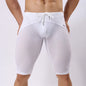 Summer Style Shorts Breathable Mesh Men Tight Beach Shorts Men Multifunction Knee Length Board Shorts Beach Wear