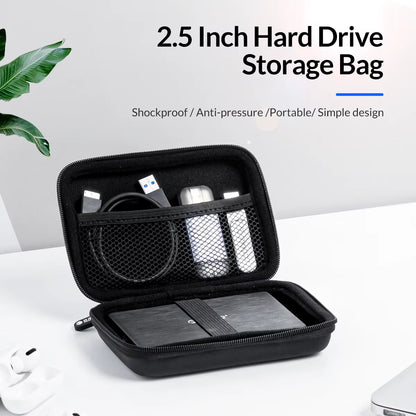 PHB-25 2.5" 2.5 Inch Protection Bag for External Portable HDD Box Case-Blue/Black/Pink
