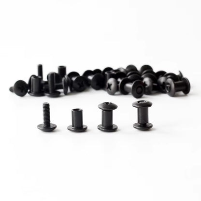 24Pcs Belt Attachments Clips Holster Belt Loops Screw Set Chicago Screw Comes with Washer for DIY Kydex Sheath Hand Tool Parts