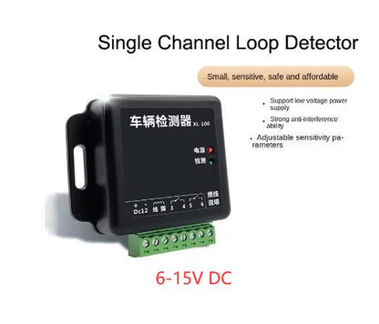 PD-132 Automatic Gate Opener Barrier Gate Traffic Inductive Single Channel Loop Vehicle Detector Compatible with Northtech