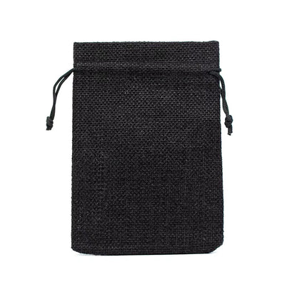50Pcs/Lot Drawstring Natural Burlap Bag Jute Gift Bags Multi Size Jewelry Packaging Wedding Bags with Candy Bag Can Custom Logo