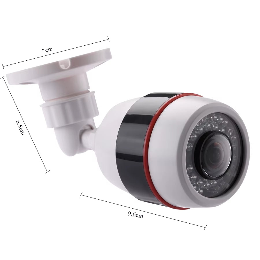 5MP CCTV Camera 5MP 1.7MM Fisheye Lens 180Degree Panoramic AHD Camera Night Vision Waterproof Outdoor Bullet Camera