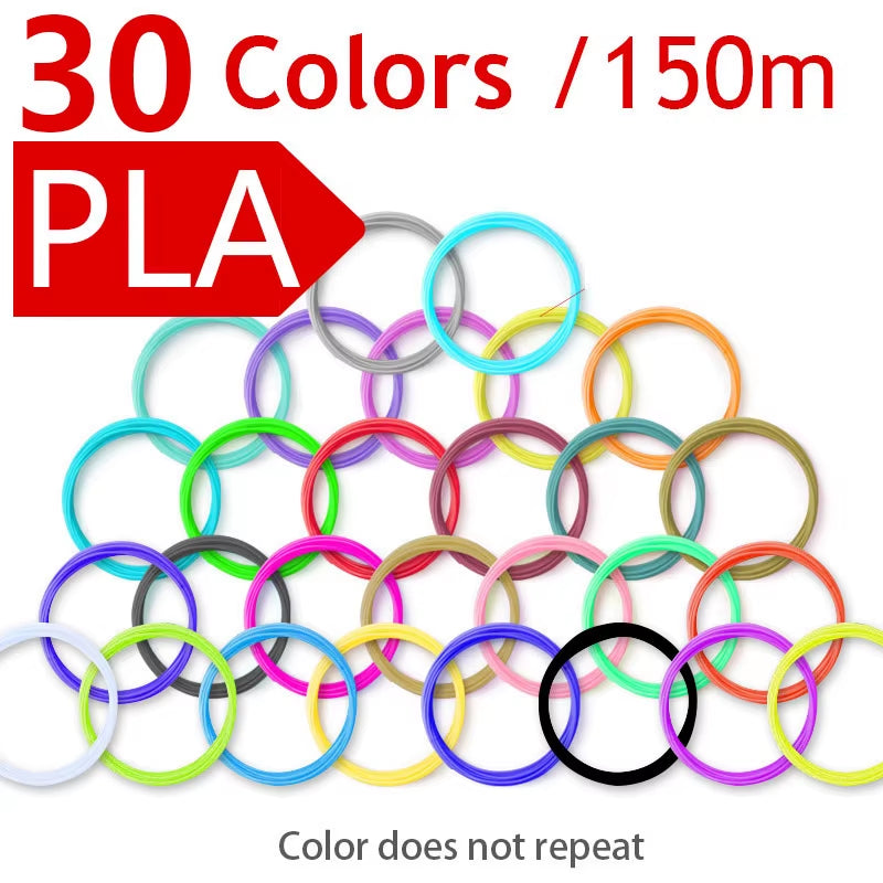 Filament 1.75Mm for 3D Pen 20/ 30 Colors Brilliant Color Filament ABS / PLA/ PCL No Smell Safety Plastic 3D Print Pen Filament